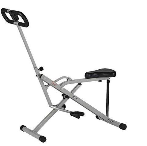 Sunny Health & Fitness Squat Assist Row-N-Ride Trainer for Glutes Workout with Training Video
