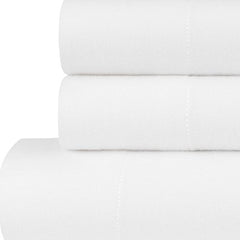 Briarwood Home Brushed Flannel Sheet Set - Turkish Cotton Flannel Bedding Set Perfect For A Cold Night, Durable Warm, Deep Pocket & Breathable Flannel Sheets & Pillow Set (Full, Ivory)