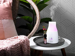 Yankee Candle Ultrasonic Essential Oil Diffuser with 10 Color Lights, for Aroma Therapy, Up to 4 Hours of Continuous Mist