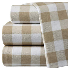 Briarwood Home Brushed Flannel Sheet Set - Turkish Cotton Flannel Bedding Set Perfect For A Cold Night, Durable Warm, Deep Pocket & Breathable Flannel Sheets & Pillow Set (Full, Ivory)