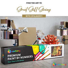 Opalberry Adults' Paint-by-Number Kits on Canvas - Rolled - Paint by Numbers for Adults - Acrylic Paint by Numbers for Adults - DIY Painting by Numbers for Adults - Paint by Numbers Flowers for Adults