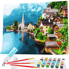 Opalberry Adults' Paint-by-Number Kits on Canvas - Rolled - Paint by Numbers for Adults - Acrylic Paint by Numbers for Adults - DIY Painting by Numbers for Adults - Paint by Numbers Flowers for Adults